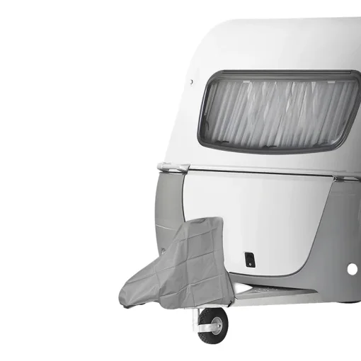 Beschermhoes voor de caravankoppeling en dissel